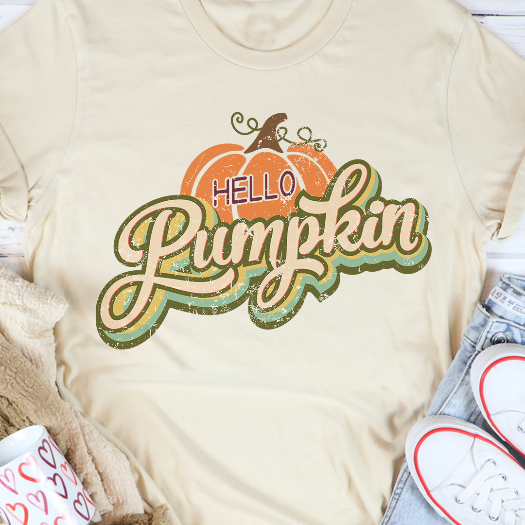 Hello Pumpkin Tee Athletic Heather 3XL