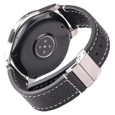 Echtes Lederarmband für Samsung Galaxy Watch 3 4 5 Armband 18 mm 20 mm 22 mm 24 mm Armband Damen Herren Image