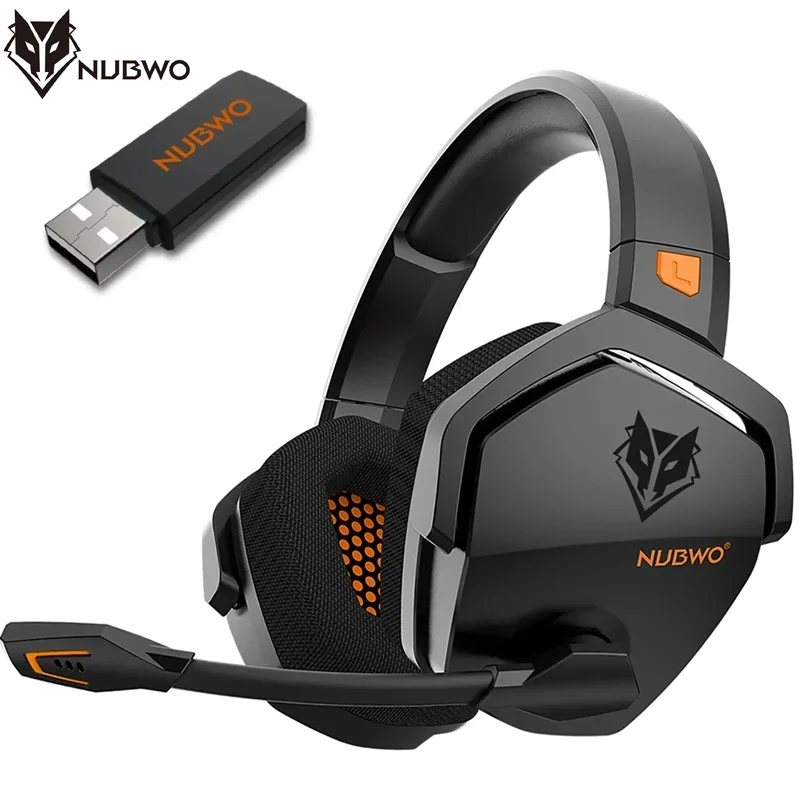 NUBWO G06 Dual Wireless Gaming Kopfhörer 2,4 GHz Bluetooth 5.3 Headsets Gamer mit Mikrofon für PS5, PS4, PC, Mobile, Switch Image