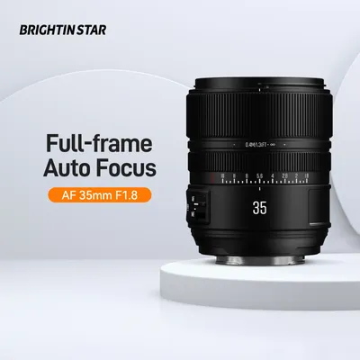 Brightin Star AF 35mmF1.8 Full-frame STM Auto Focus Large Aperture Camera Lens for Sony E ZVE10 A6400 A7Ⅲ Ⅳ Nikon Z9 Z30 ZFC