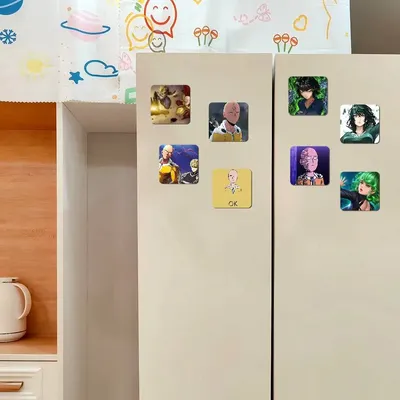 One-P-Punch Man personalisierte Kühlschrankmagnete, magnetischer Kühlschrank, Gedenkgeschenke für Küche, Büro, Spind, Reisen, Heimdeko Image