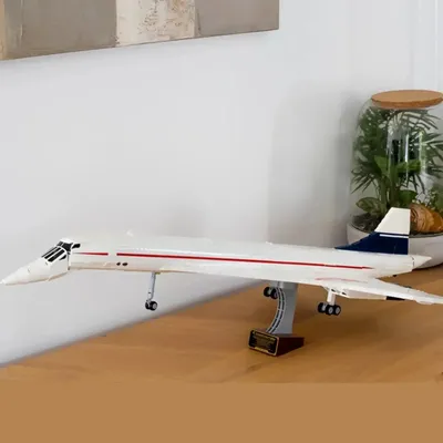 2025 neuer Airbus Concorde Flugzeug-Montagesatz, Supersonic-Flugzeug, Space-Shuttle-Modell, Lernspielzeug für Kinder, Geburtstagsgeschenk Image