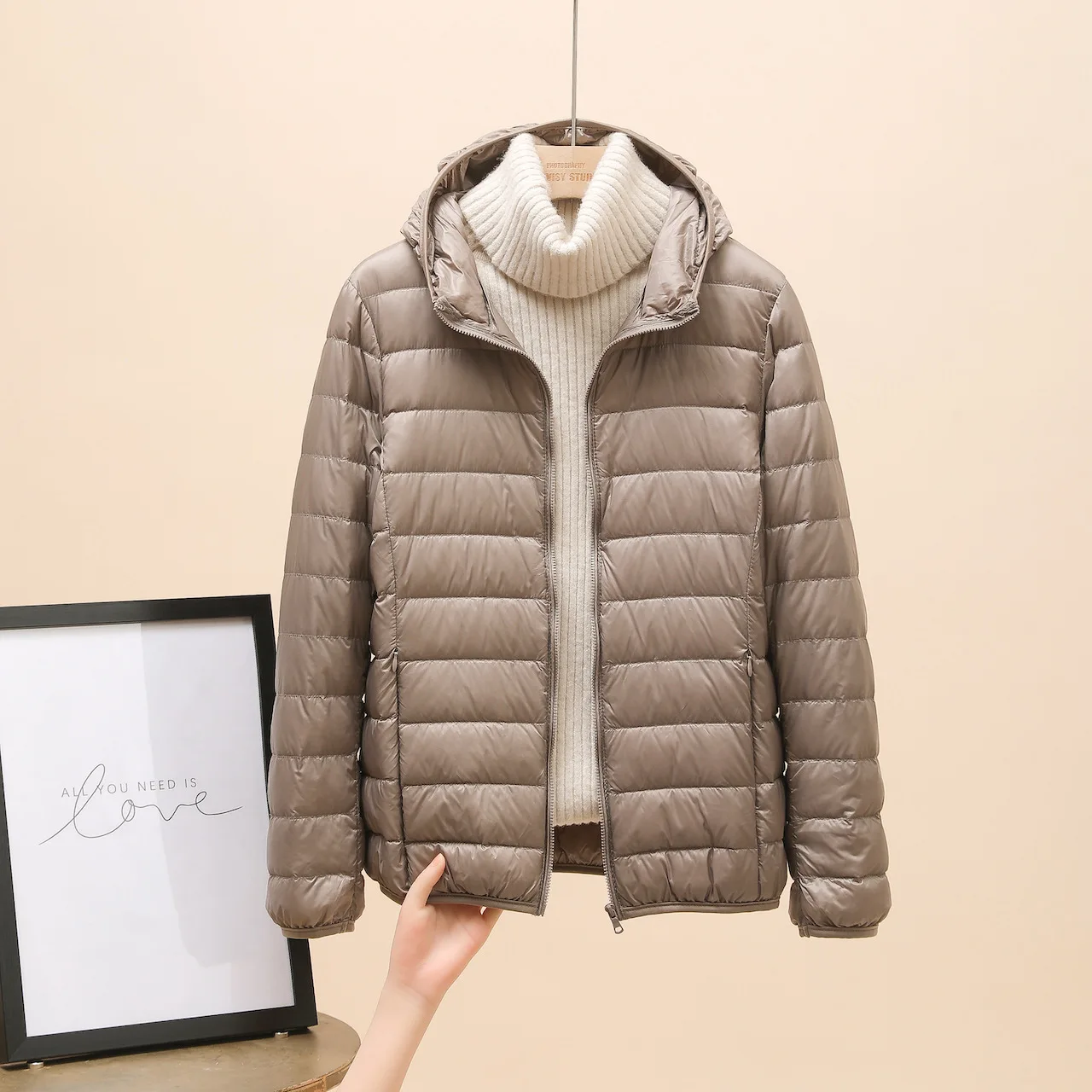 Frauen kleidung Ultra Licht Unten Jacke weibliche Herbst Winter Warme Mantel Leichte Warme Jacken Weibliche Mit Kapuze Parka Image