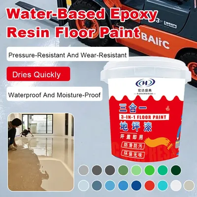 High Gloss Marble Effect Epoxy Floor Paint Waterproof Wear-Resistant Floor Paint Indoor And Outdoor Anti-Slip Floor Paint