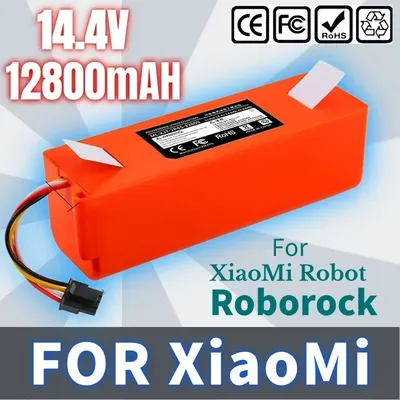 BRR-2P4S 14,4 V 5200 mAh 12800 mAh Roboter-Staubsauger-Ersatzakku für Xiaomi Roborock S55 S60 S65 S50 S51 S5 MAX S6 Image