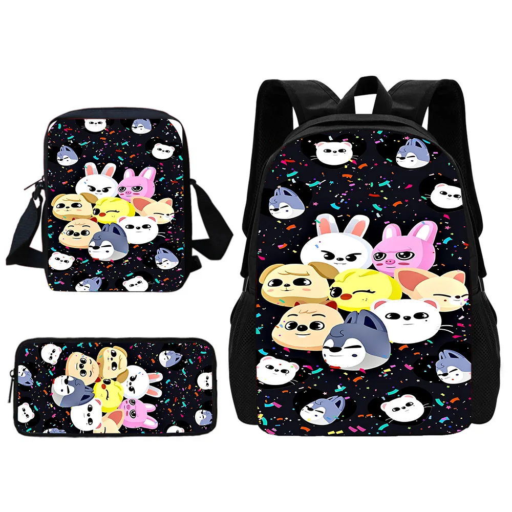 École enfant s-kzoo-o k-kpop sac à dos pour enfants errants avec sac à bandoulière sacs à crayons sacs d'école pour garçons filles meilleur cadeau