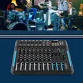 Mixer audio nero, mixer audio da 30 W a 10 canali, mixer audio stereo 90 V-240 V/50-60 Hz per un'ampia gamma di collegamenti