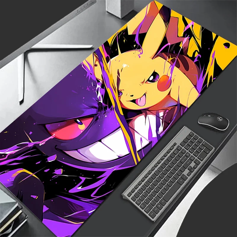 Lila Mauspad Großes Gamer 900x40 P-PokemonS G-Gengar Tastatur Schreibtisch Mauspad XL Teppich Gummi Tapis Souris Gaming PC Mousepad Image