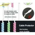 10 pezzi di protezione per cavo dati avvolgitore a spirale protezione per cavo avvolgitore cavo di ricarica flessibile per telefono cellulare protezione per cavo di ricarica USB