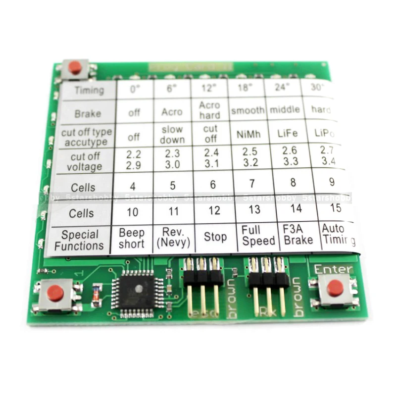 GARTT YPG Hobbyking YEP Power Commissioning Programm Card Setup Card Helicopter Power Commissioning Programming Card for Robot Image