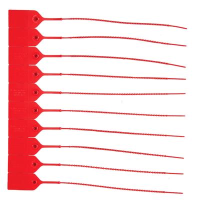 Health Care Logistics Pull-Tight Seal UnNumbered Red Polypropylene 9 Inch (356480_EA) 1/EA Security Seals