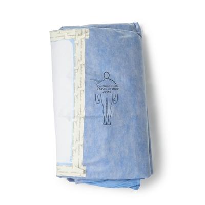 Cardinal Abdominal Drape Laparotomy Drape 100 W X 77 W X 122 L Inch Sterile (269532_CS) 12/CS GoodEarth Products Sterile Drapes, Bibs and Covers