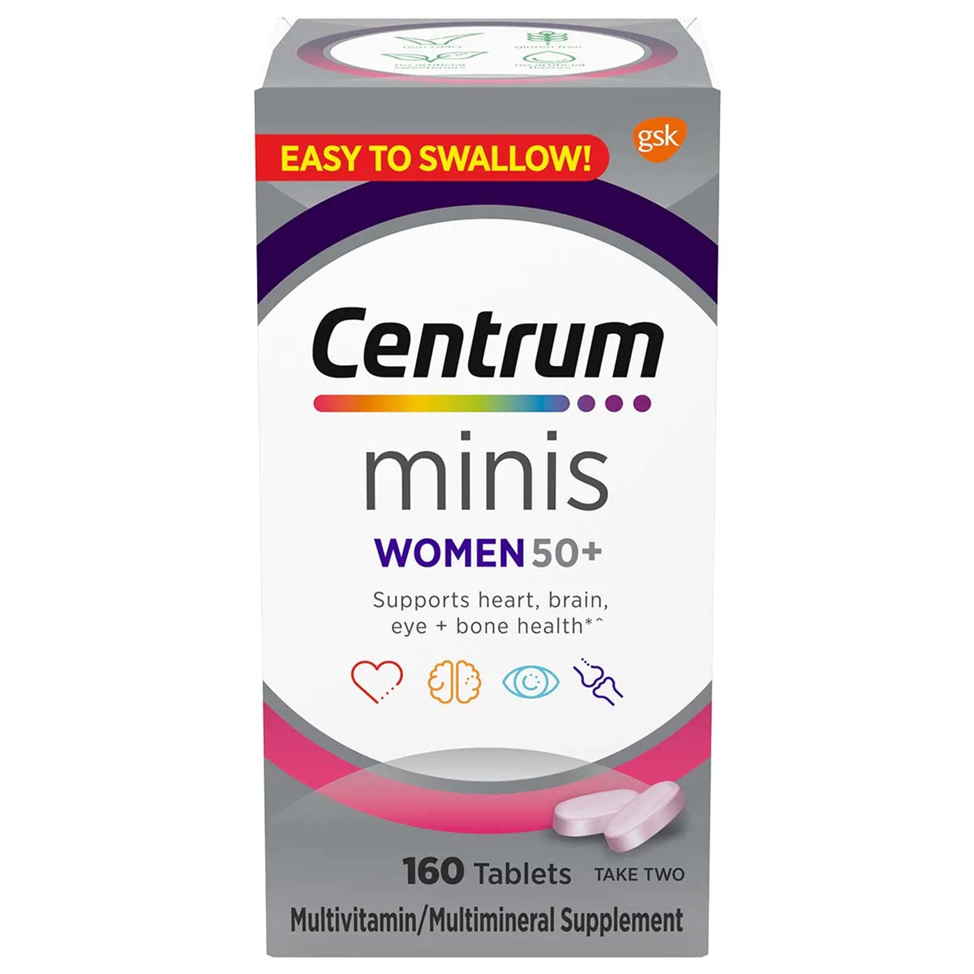 Centrum Women 50+ Multivitamin Supplement Tablet 160 per Bottle (1230551_BT) 1/BT Centrum® Women 50+ Vitamin Supplements