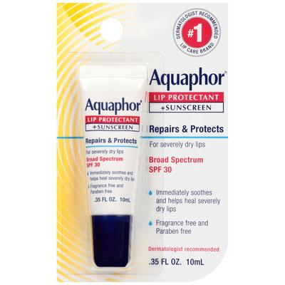 Aquaphor Lip Protectant + Sunscreen Lip Balm .35 oz. Tube (1231865_CT) 6/CT Aquaphor® Lip Protectant + Sunscreen Oral Care