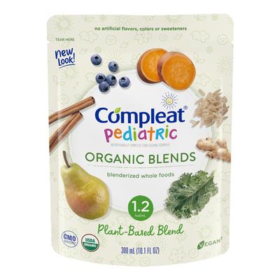Compleat Pediatric Organic Blends Pediatric Oral Supplement Plant Blend Flavor 10.1 oz. Pouch Liquid Organic Food Allergies (1092415_EA) 1/EA Compleat