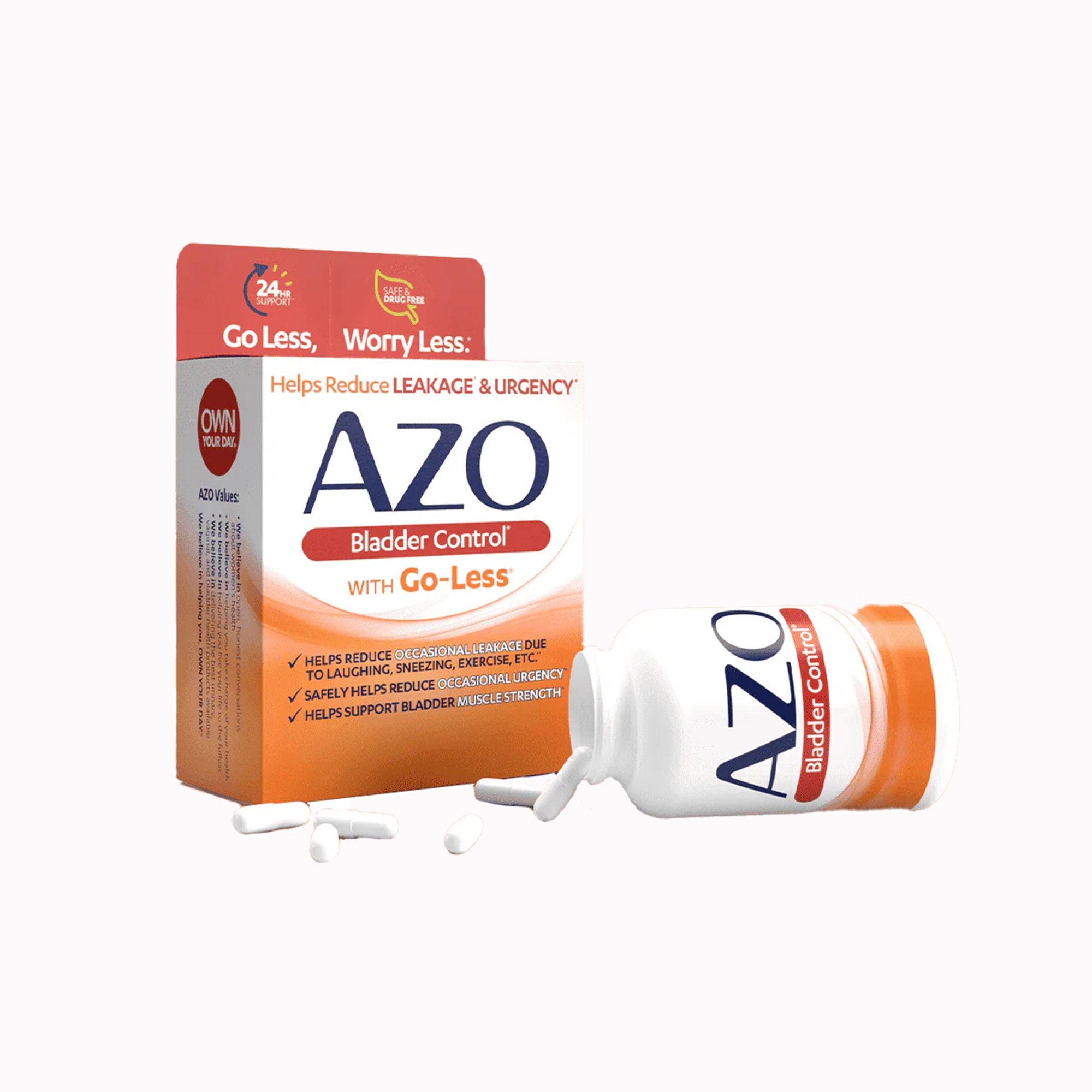 AZO Bladder Control Urinary Pain Relief 300 mg Strength Pumpkin Seed / Soy Germ Extracts Capsule 54 per Box (1268930_BX) 1/BX AZO® Bladder Control Pa