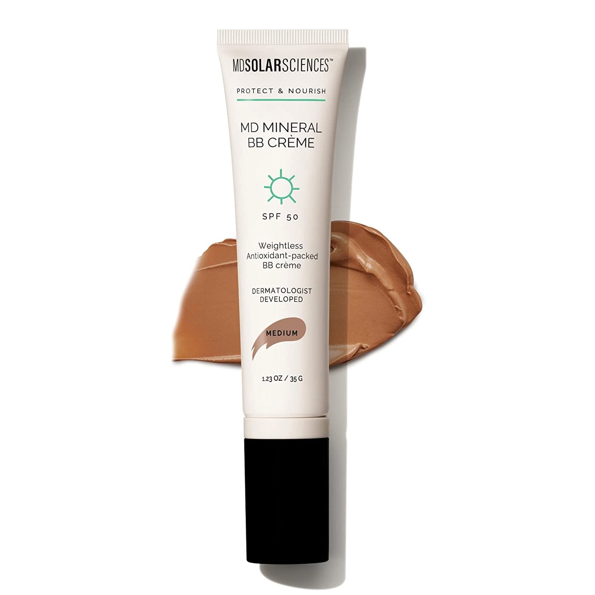 MDSolarsciences MD Mineral BB Crème Makeup with Sunscreen SPF 50 Cream 1.23 oz. Tube (1230947_CS)