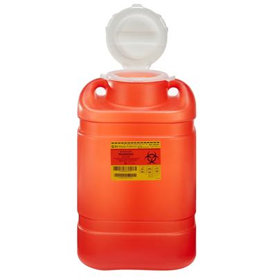 BD Sharps Container Red Base 18 H X 7-1/2 W X 10-1/2 D Inch Vertical Entry 5 Gallon (140851_EA) 1/EA BD™ Sharps Containers