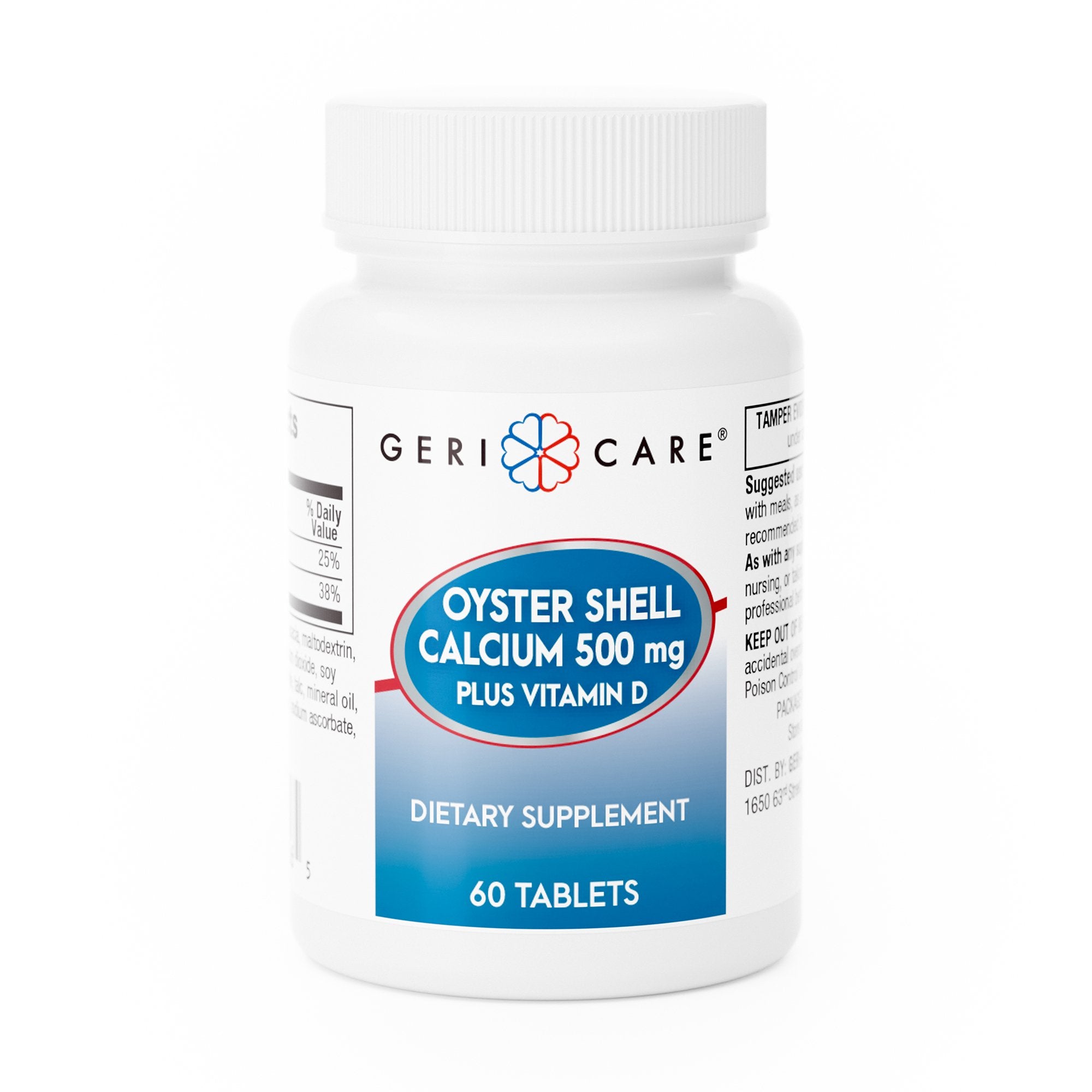 Geri-Care Joint Health Supplement Oyster Shell 500 mg Strength Tablet 60 per Bottle (774605_CS)