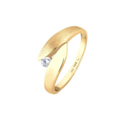 Elli Solitär Wickelring Zirkonia 925 Silber 52 Damen Image