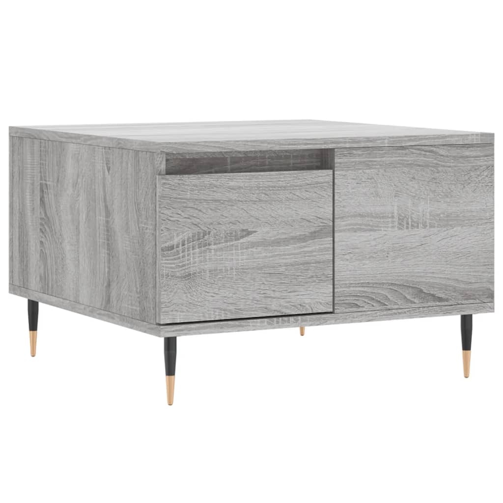 vidaXL Couchtisch Grau Sonoma 55x55x36,5 cm Holzwerkstoff Image