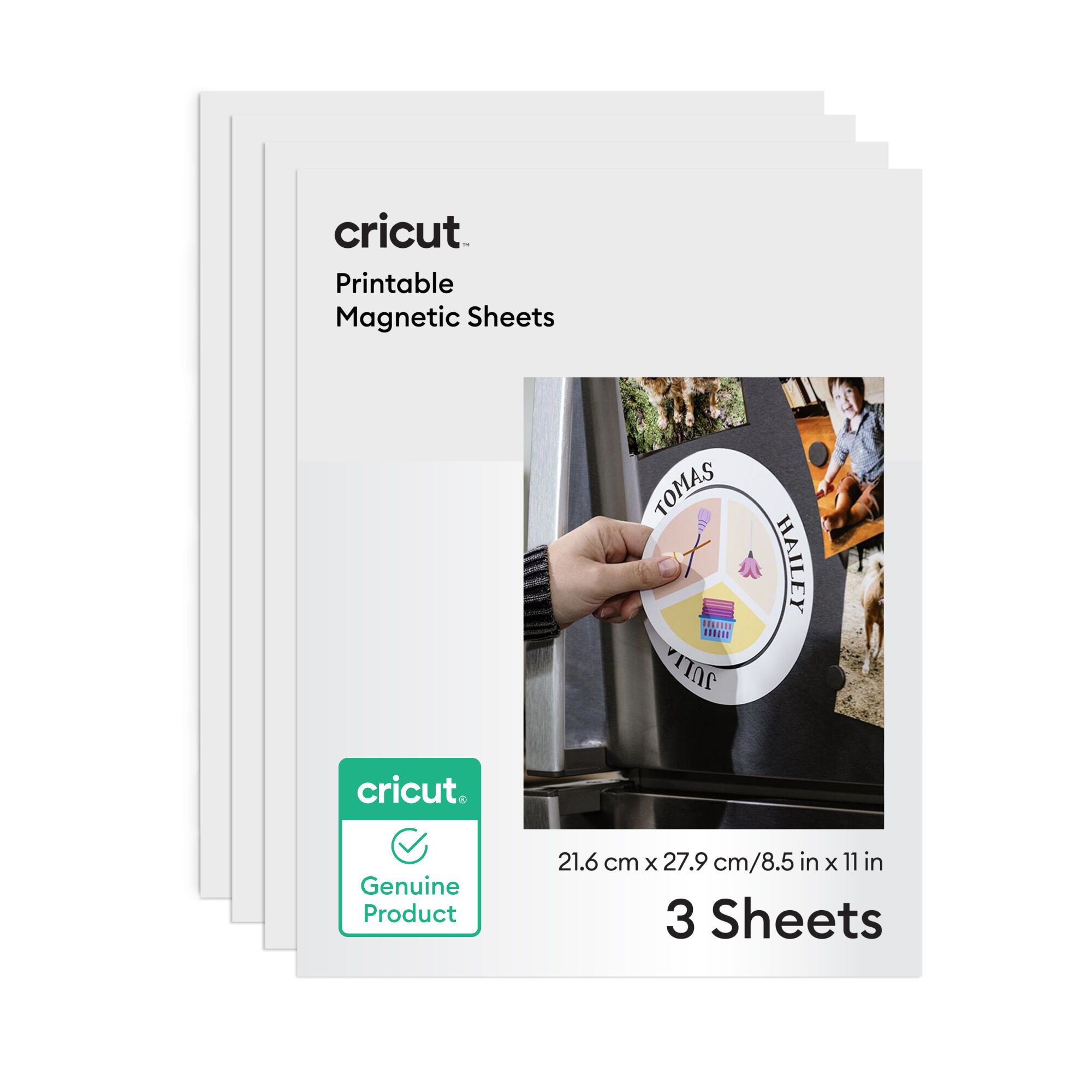 Cricut Printable Magnet Sheets | 8.5 in x 11 in | 3 Count