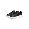 Plateausneaker TOMMY HILFIGER "PATENT PLATFORM SNEAKER", Damen, Gr. 40, schwarz, Nappaleder, sportlich, Schuhe, Freizeitschuh, Halbschuh, Schnürschuh mit Ziernähten