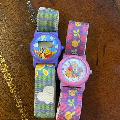 Disney Accessories | Vintage Lot Of (2) Disney Winnie The Pooh Watches Timex & Siio | Color: Pink/Purple | Size: Osbb