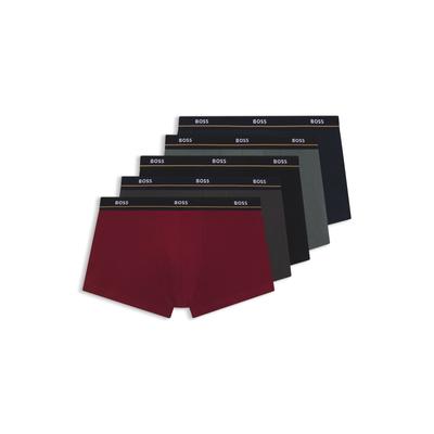 Trunk BOSS "Trunk 5P Essential", Herren, Gr. XXL, bunt (open miscellaneous 989), Jersey, Obermaterial: 95% Baumwolle, 5% Elasthan, eng, Unterhosen, mit elastischem Bund Image