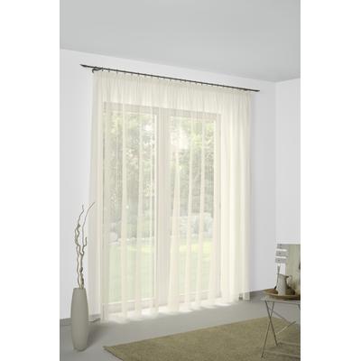 Gardine WIRTH "Manuela", beige (champagner), B:550cm H:175cm, Polyester, Gardinen, Fertig-Store mit FB 1:3 nach Maß Image