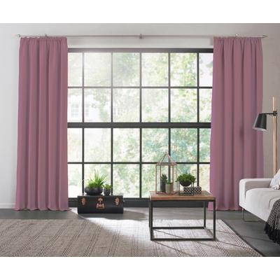 Vorhang WIRTH "Dim out", lila (flieder), B:142cm H:275cm, Polyester, Gardinen, nach Maß Image