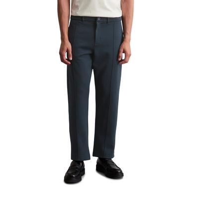 Jerseyhose MARC O'POLO "aus Bio-Baumwoll-Mix", Damen, Gr. L, Normalgrößen, blau (schwarz navy), Obermaterial: 91% Baumwolle, 6% Polyester, 3% Elasthan, unifarben, casual, relaxed fit normal, Hosen Image