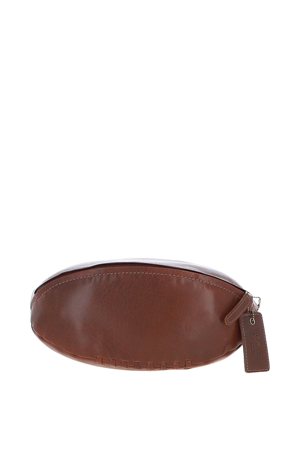 Ashwood Leather Mens Rugby Ball Washbag - Chestnut - One Size | Ashwood Leather Sale | Discount Designer Brands