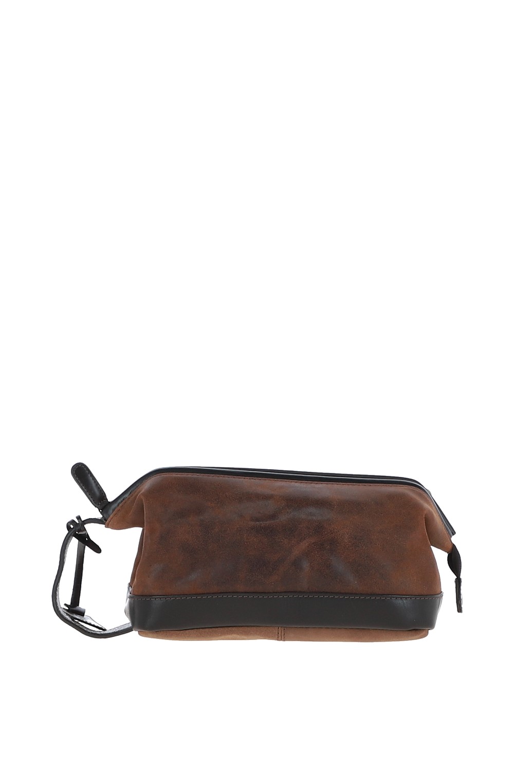 Ashwood Leather Mens 'LOU' Real Wash Bag - Brown - One Size | Ashwood Leather Sale | Discount Designer Brands