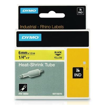 Dymo Schrumpfschlauch »RHINO 18052« 6 mm x 1,5 m schwarz, 0.6 cm Image