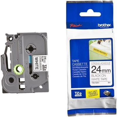 Brother Beschriftungsband »TZe-S251« 24 mm x 8 m schwarz, 2.4 cm Image