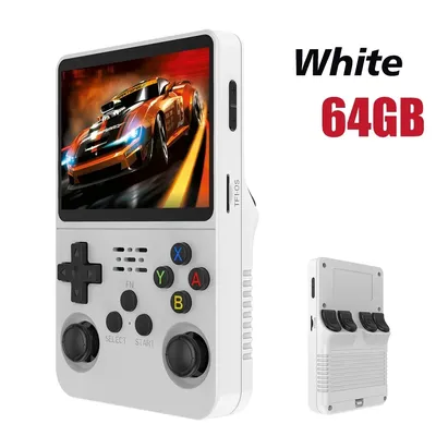 Open Source R36S Video Game Console Linux System Portable Pocket Video Player white 64g