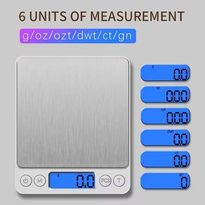 Precision Digital Kitchen And Jewelry Scale Portable 500g 0.01g Or 3kg 0.1g Electronic Scale For Food, Baking, And Mea Precision Digital Kitchen And Jewelry Scale Portable 500g 0.01g Or 3kg 0.1g Electronic Scale For Food, Baking, And Mea