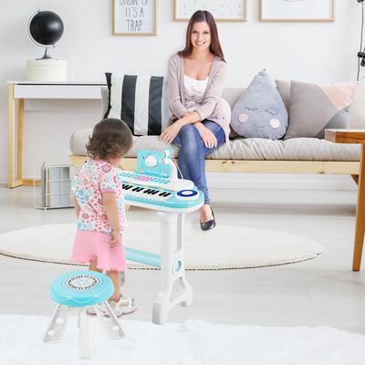 37 Key Kids Electronic Piano Keyboard Playset With Karaoke Mic, Flashing Lights & Recording Function, Perfect Gift 37 Key Kids Electronic Piano Keyboard Playset With Karaoke Mic, Flashing Lights & Recording Function, Perfect Gift