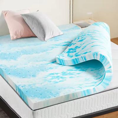 Gel Memory Foam Mattress Topper Full Size 2 Or 3 Inch Cooling Breathable Bed Layer 3ln Queen
