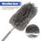 Microfiber Duster Soft Feather Cleaning Brush Extendable Stainless Steel Handle Household Dusting Tool For High Ceiling Microfiber Duster Soft Feather Cleaning Brush Extendable Stainless Steel Handle Household Dusting Tool For High Ceiling