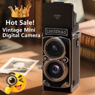 Retro Mini Digital Camera 12MP HD Autofocus With 1080P Video, Portable Vintage Vlogging Camera For Kids & Adults Retro Mini Digital Camera 12MP HD Autofocus With 1080P Video, Portable Vintage Vlogging Camera For Kids & Adults
