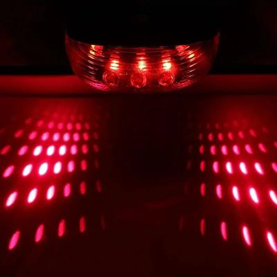 Bicycle LED Tail Light, Waterproof Safety Bike Rear Lights With Laser Beam Warning System red Star