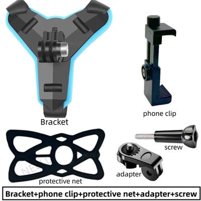 Motorcycle Helmet Phone Stand Mount Holder For GoPro Hero Adjustable Action Sports Camera Accessories For POV Shots xb n2l