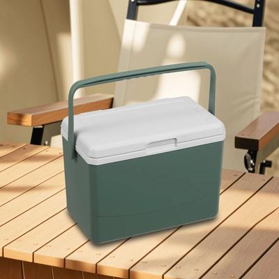 Portable Icebox Travel Refrigerator Insulated Car Cooler Freezer For Camping, Fishing & Outdoor Adventures green