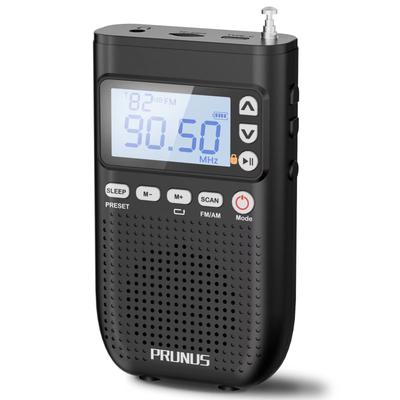 J 618 Bluetooth AM FM Portable Radio Digital MP3 Player With Speaker, USB C Charging & 2000mAh Battery us