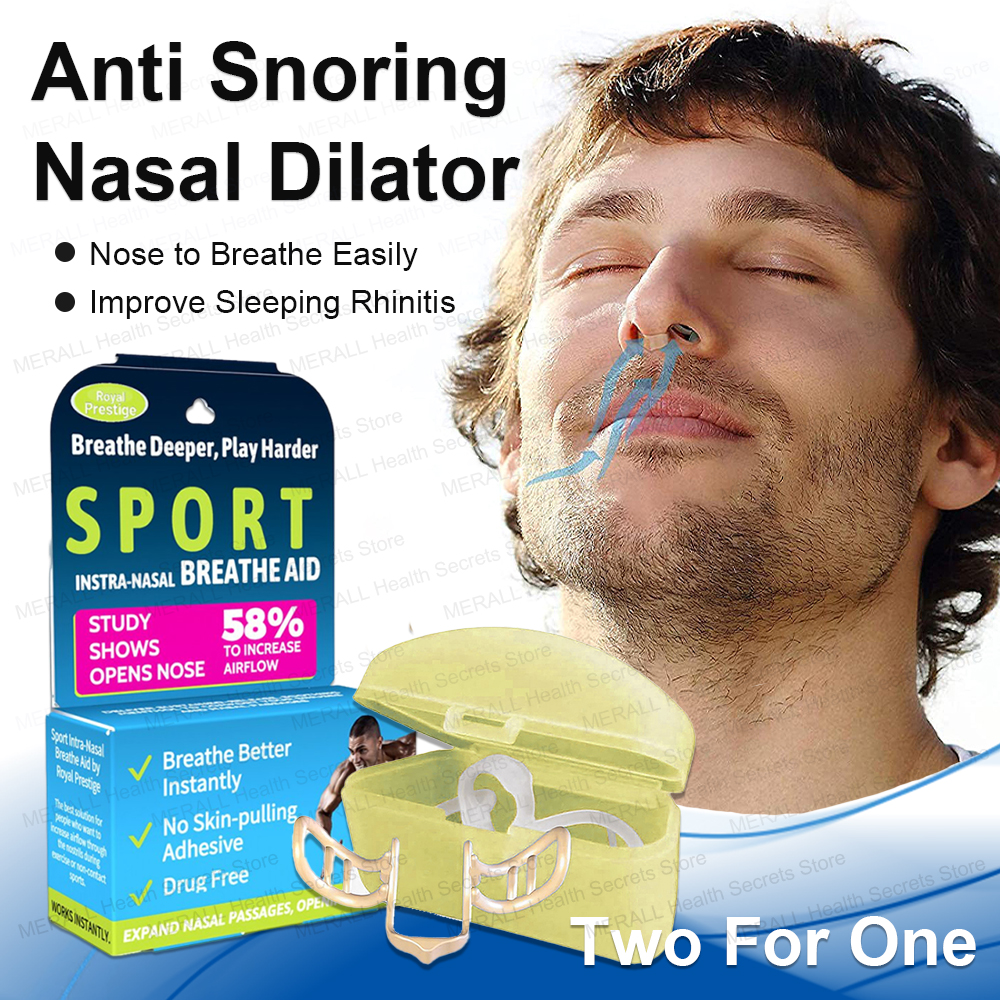 Anti Snoring Nose Clip Silicone Nose Dilator For Easy Breathing, Prevents Snoring & Improves Sleep, BPA Free Reusable 3 Boxes