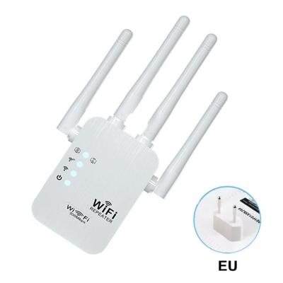 300Mbps 2.4G WiFi Repeater, Long Range Wireless Extender Booster Router white