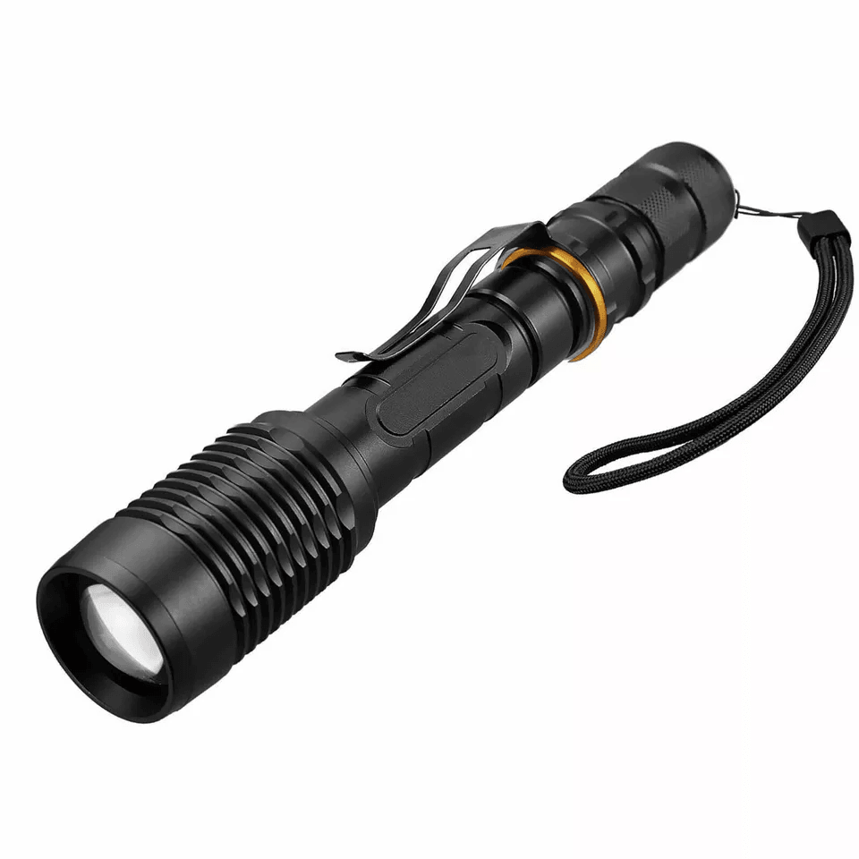 Police Tactical XML LED High Powered 5 Zoom Flashlight Waterproof, Rechargeable, 5 Modes, Zoomable Torch For Caming Police Tactical XML LED High Powered 5 Zoom Flashlight Waterproof, Rechargeable, 5 Modes, Zoomable Torch For Caming