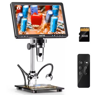 10 Inch HDMI Digital Microscope With 2000X Zoom And 20MP Camera 10 Inch HDMI Digital Microscope With 2000X Zoom And 20MP Camera
